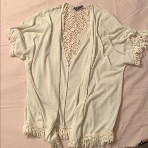 Lightweight Lace Open Cardigan